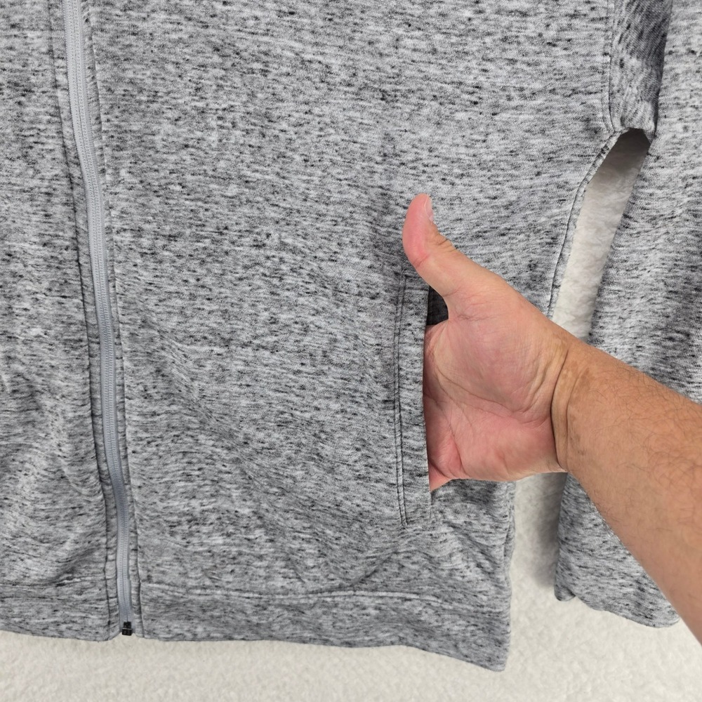 Under Armour Men Heather Gray Full Zip Hoodie‎ Sweatshirt Size S Small - Picture 10 of 11